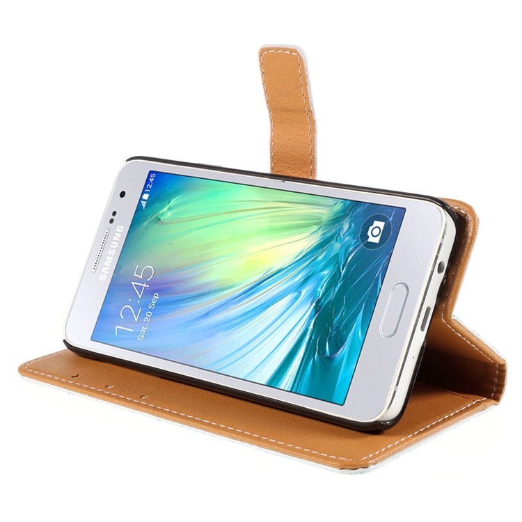 Patterned Flip Wallet Leather Cover for Samsung Galaxy A3 SM-A300F - Damask and Crown-4