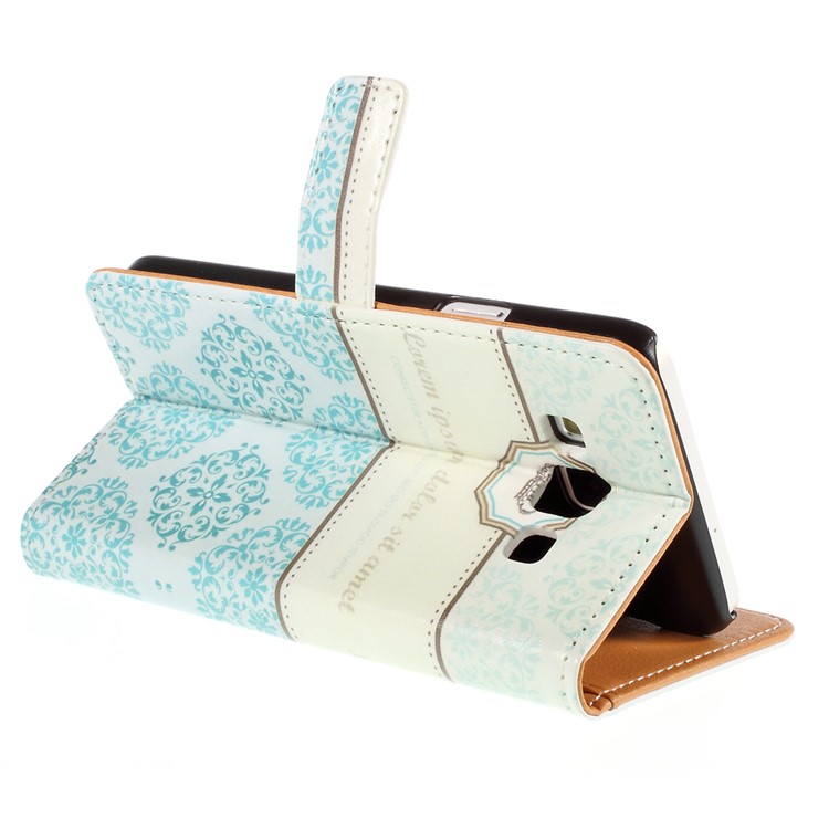 Patterned Flip Wallet Leather Cover for Samsung Galaxy A3 SM-A300F - Damask and Crown-5