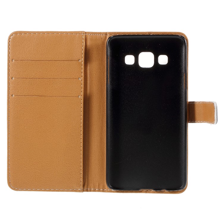 Patterned Flip Wallet Leather Cover for Samsung Galaxy A3 SM-A300F - Damask and Crown-7