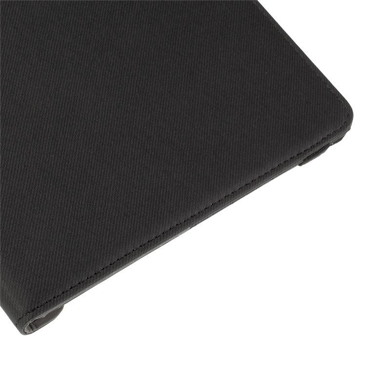 Cloth Grain Leather Rotary Stand Shell for Samsung Galaxy Tab A 9.7 T550 T555 - Black-9
