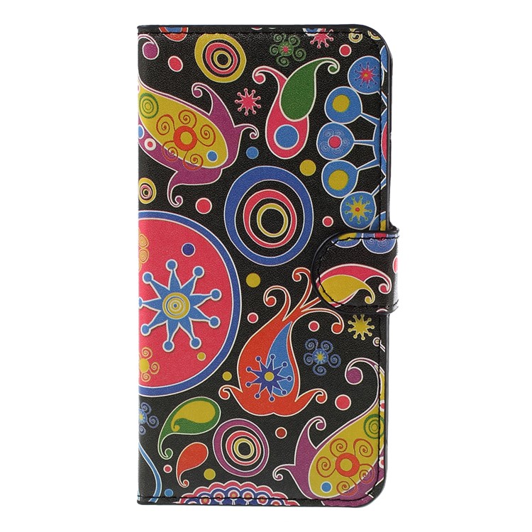 Paisley Flowers Leather Wallet Case for Samsung Galaxy J5 SM-J500F-3