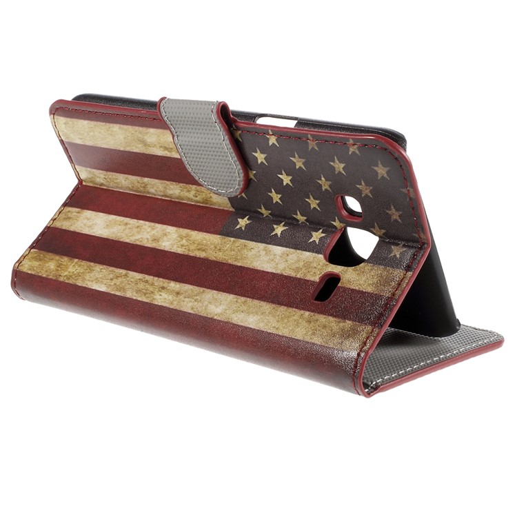 Vintage American Flag Leather Stand Cover for Samsung Galaxy J5 SM-J500F with Card Slots-5