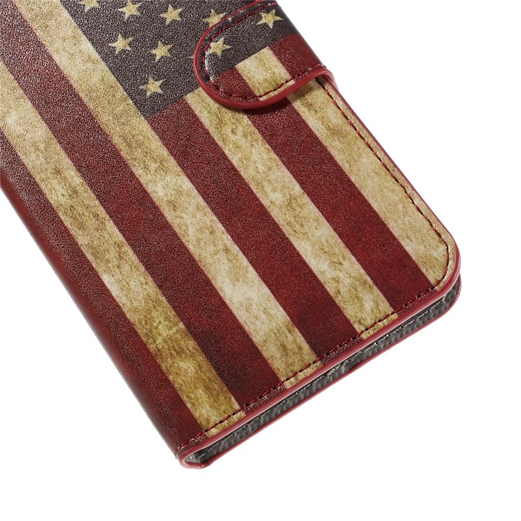 Vintage American Flag Leather Stand Cover for Samsung Galaxy J5 SM-J500F with Card Slots-7
