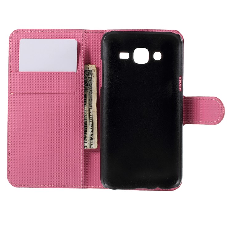 Butterfly Circles Leather Wallet Case Cover for Samsung Galaxy J5 SM-J500F-6