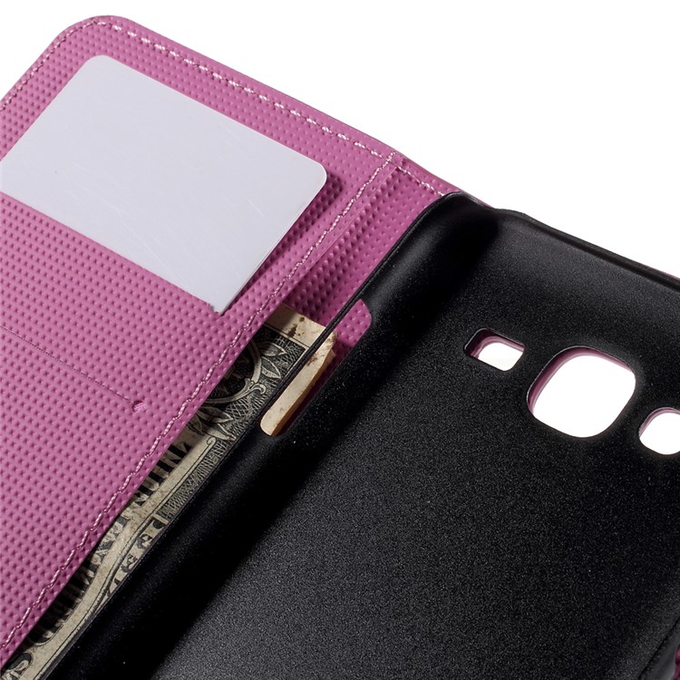 Elegant Lotus Leather Wallet Cover Case for Samsung Galaxy J5 SM-J500F-8