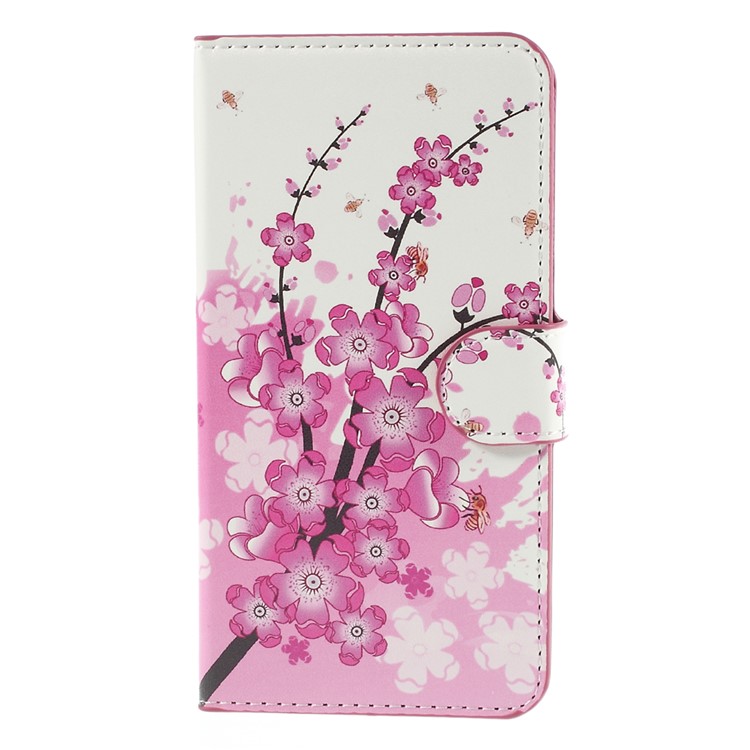 Plum Blossom Leather Wallet Cover for Samsung Galaxy J5 SM-J500F-3