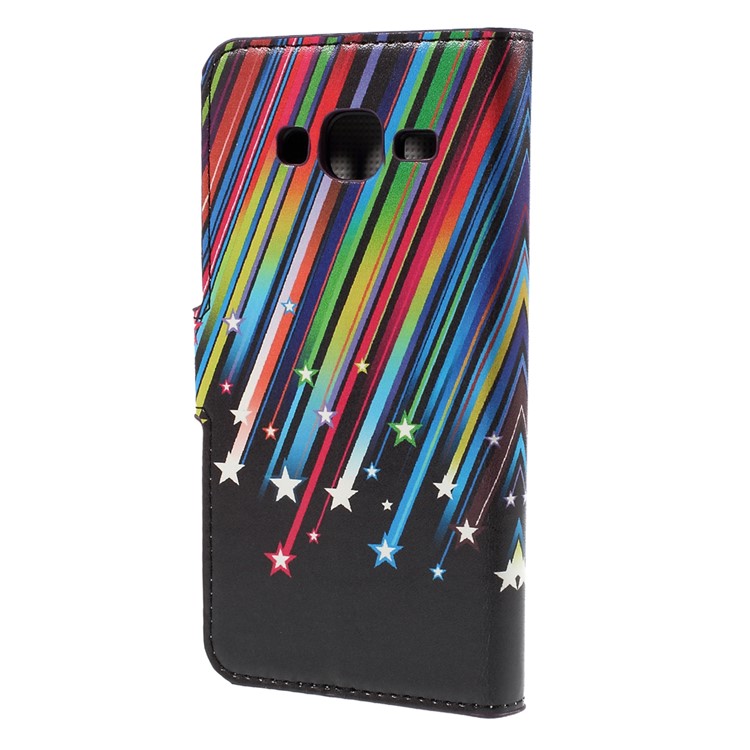 Meteor Shower PU Leather Wallet Cover for Samsung Galaxy J5 SM-J500F-2