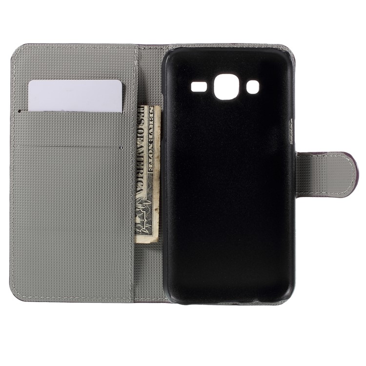 Meteor Shower PU Leather Wallet Cover for Samsung Galaxy J5 SM-J500F-6