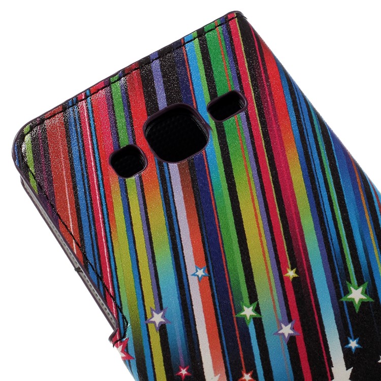 Meteor Shower PU Leather Wallet Cover for Samsung Galaxy J5 SM-J500F-8