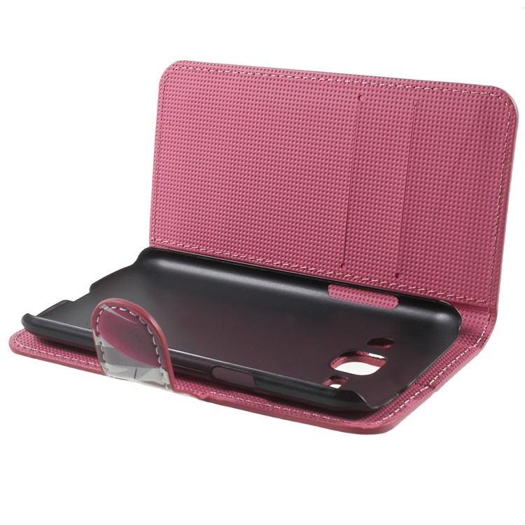 Elegant Lotus Stand Leather Magnetic Case for Samsung Galaxy J1 / J1 4G-10