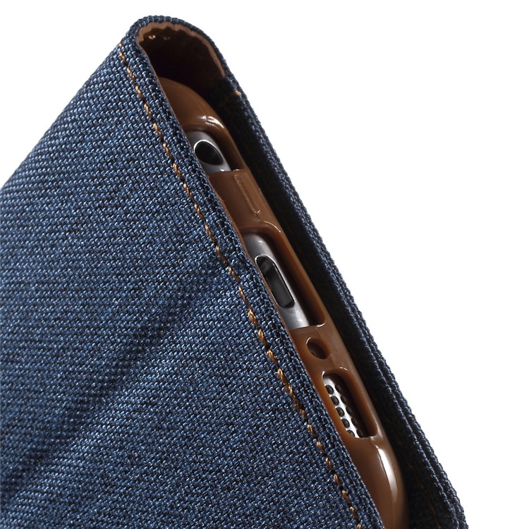 MERCURY GOOSPERY Canvas Wallet Leather Case for Samsung Galaxy S6 G920 - Dark Blue-9
