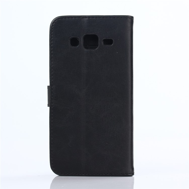 Retro Style Stand PU Leather Case for Samsung Galaxy J5 SM-J500F - Black-2