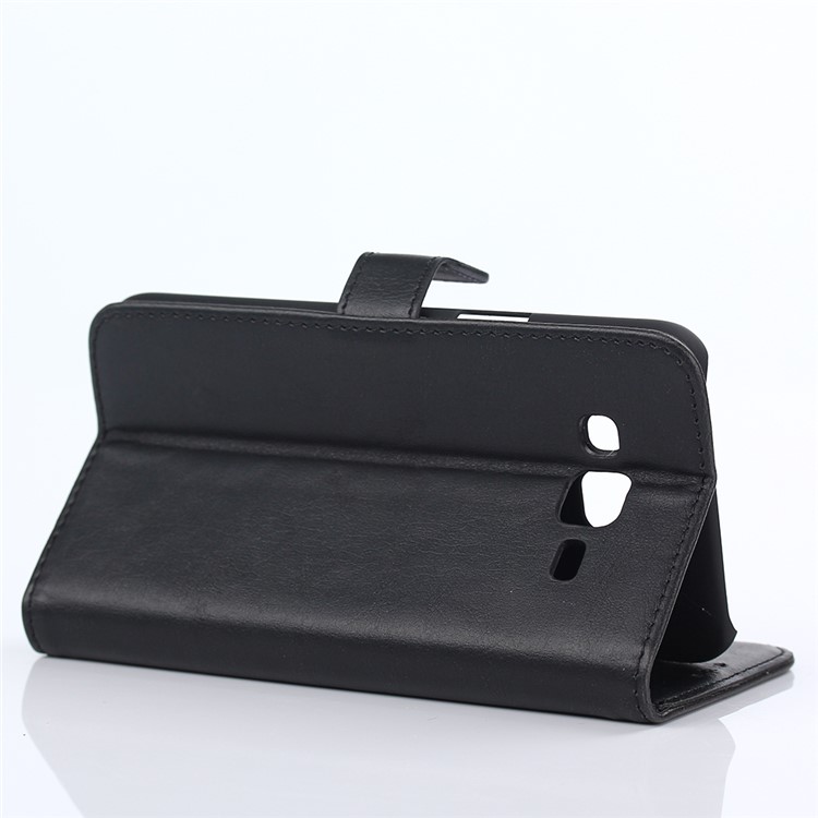 Retro Style Stand PU Leather Case for Samsung Galaxy J5 SM-J500F - Black-4