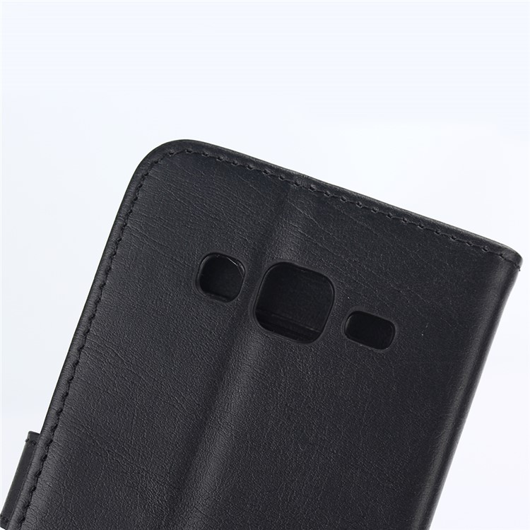 Retro Style Stand PU Leather Case for Samsung Galaxy J5 SM-J500F - Black-7