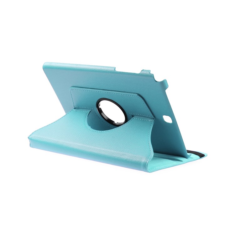 ENKAY Litchi Grain Leather Rotary Stand Cover for Samsung Galaxy Tab A 9.7 T550 T555 - Light Blue-2
