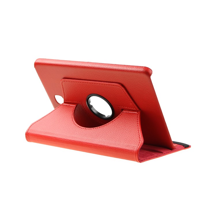 ENKAY Litchi Grain Leather Rotary Stand Shell for Samsung Galaxy Tab A 8.0 T350 - Red-1