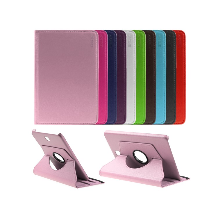 ENKAY Litchi Grain Leather Rotary Stand Shell for Samsung Galaxy Tab A 8.0 T350 - Red-2