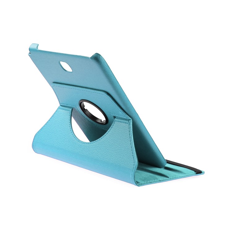 ENKAY Litchi Grain Leather Rotary Stand Cover for Samsung Galaxy Tab A 8.0 T350 - Light Blue-1