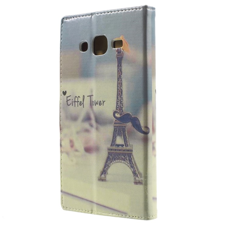 Wallet Leather Cover for Samsung Galaxy J5 SM-J500F - Eiffel Tower-2
