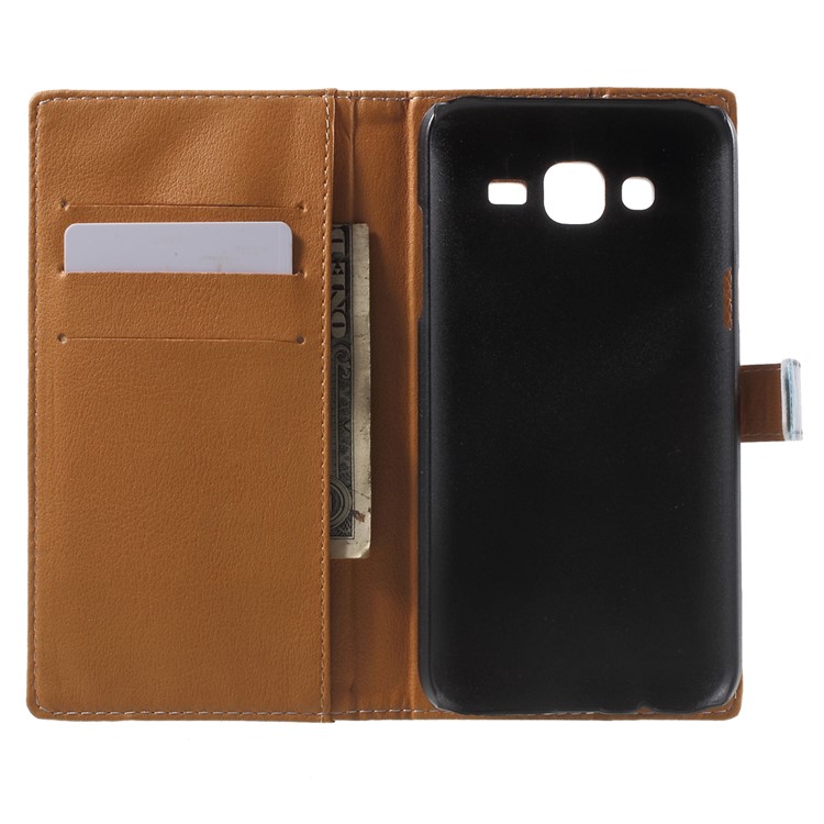 Bridge Pattern Wallet Leather Cover for Samsung Galaxy J5 SM-J500F-4