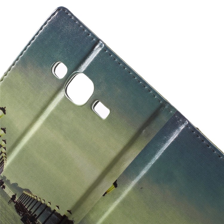 Bridge Pattern Wallet Leather Cover for Samsung Galaxy J5 SM-J500F-5