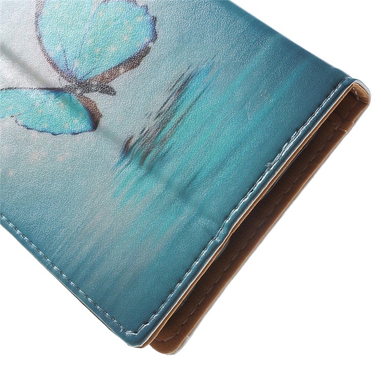 Wallet Leather Cover for Samsung Galaxy J5 SM-J500F - Blue Butterfly-7