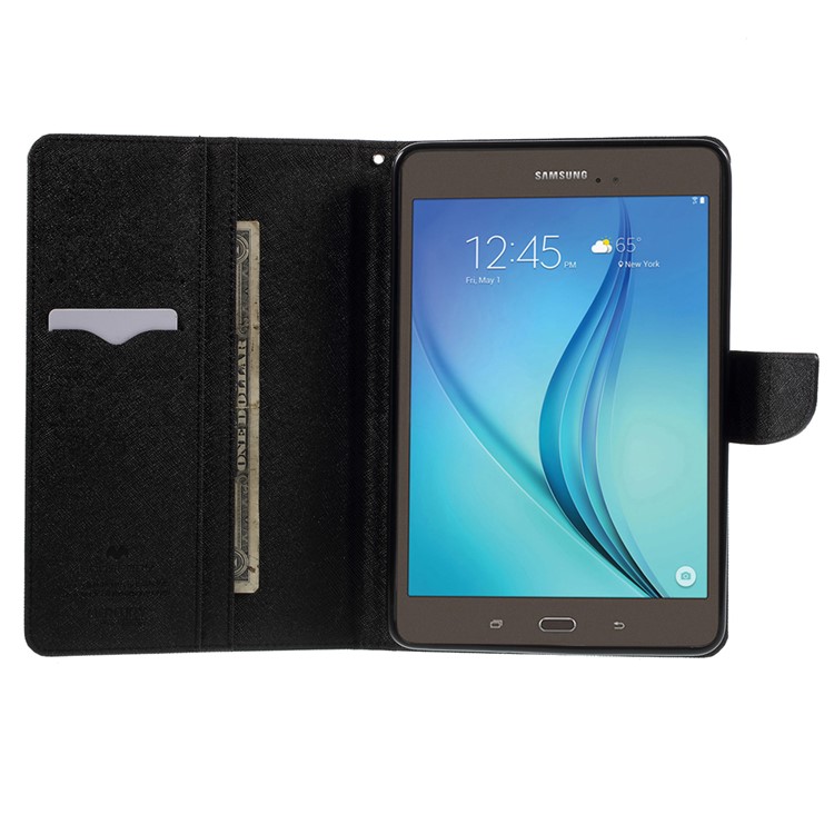 MERCURY GOOSPERY Fancy Diary Leather Case for Samsung Galaxy Tab A 8.0 T350 - Black-6