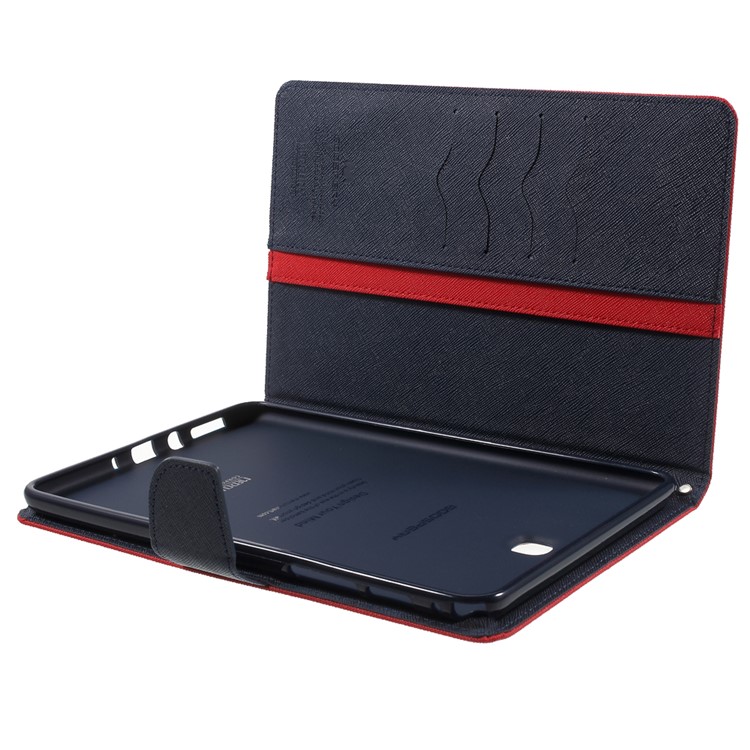 MERCURY GOOSPERY Fancy Diary Leather Cover for Samsung Galaxy Tab A 8.0 T350 - Red-10