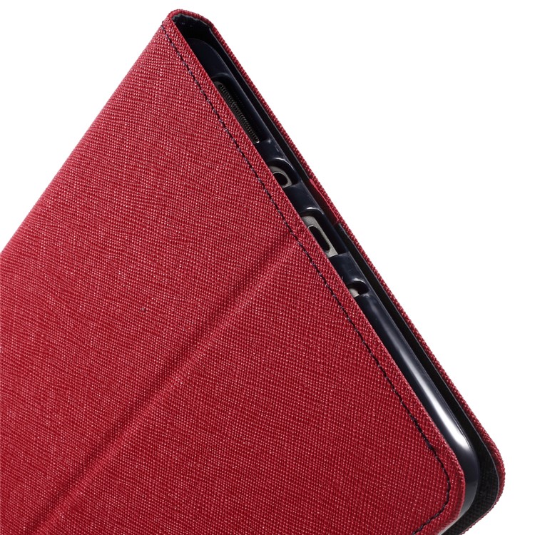 MERCURY GOOSPERY Fancy Diary Leather Cover for Samsung Galaxy Tab A 8.0 T350 - Red-9
