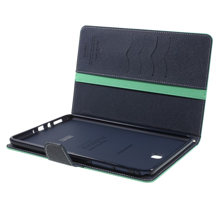 MERCURY GOOSPERY Leather Flip Cover for Samsung Galaxy Tab A 8.0 T350 - Cyan-10