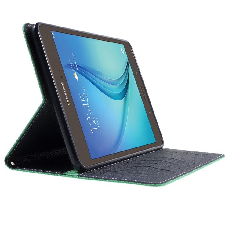MERCURY GOOSPERY Leather Flip Cover for Samsung Galaxy Tab A 8.0 T350 - Cyan-4