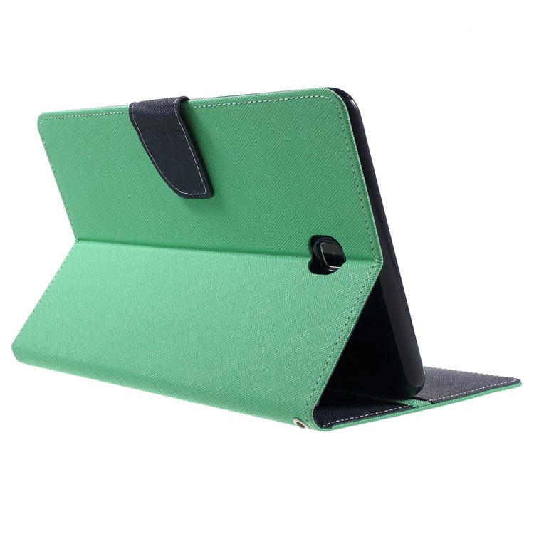 MERCURY GOOSPERY Leather Flip Cover for Samsung Galaxy Tab A 8.0 T350 - Cyan-5
