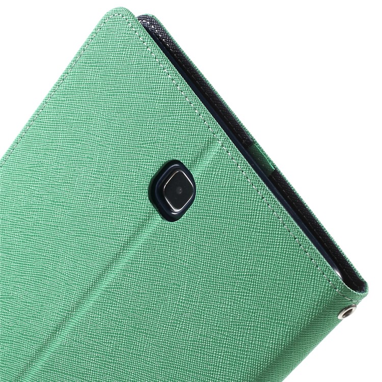 MERCURY GOOSPERY Leather Flip Cover for Samsung Galaxy Tab A 8.0 T350 - Cyan-7