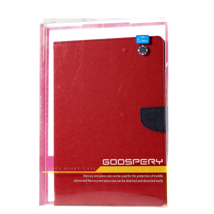 MERCURY GOOSPERY Leather Cover for Samsung Galaxy Tab A 9.7 T550 T555 - Red-10