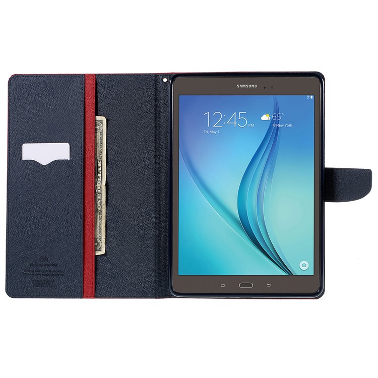 MERCURY GOOSPERY Leather Cover for Samsung Galaxy Tab A 9.7 T550 T555 - Red-5