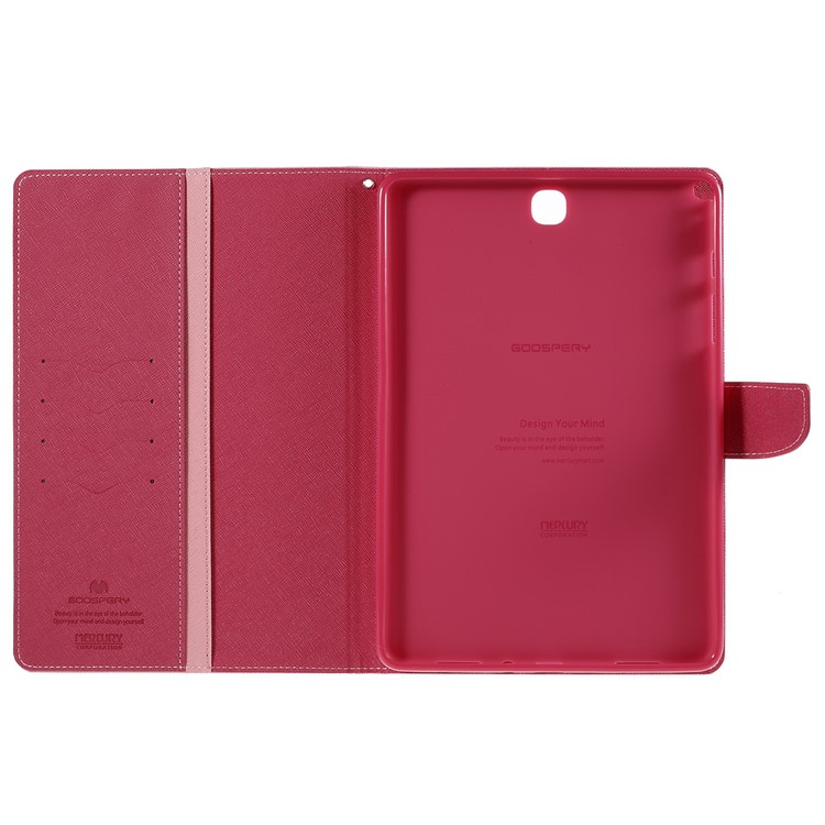 MERCURY GOOSPERY Leather Stand Cover for Samsung Galaxy Tab A 9.7 T550 T555 - Pink-6
