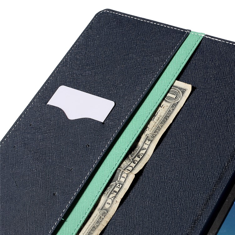 MERCURY GOOSPERY Leather Case for Samsung Galaxy Tab A 9.7 T550 T555 with Card Slots - Cyan-7