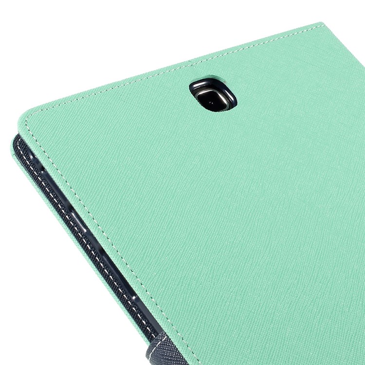 MERCURY GOOSPERY Leather Case for Samsung Galaxy Tab A 9.7 T550 T555 with Card Slots - Cyan-9