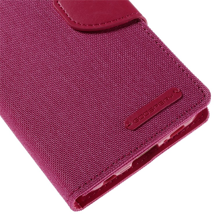 MERCURY GOOSPERY Canvas Leather Case Cover for Samsung Galaxy S6 Edge G925 - Rose-7