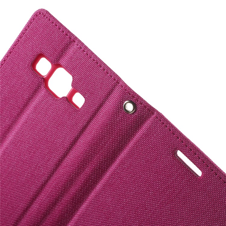 MERCURY GOOSPERY Canvas Leather Case for Samsung Galaxy Core Prime SM-G360 - Rose-5