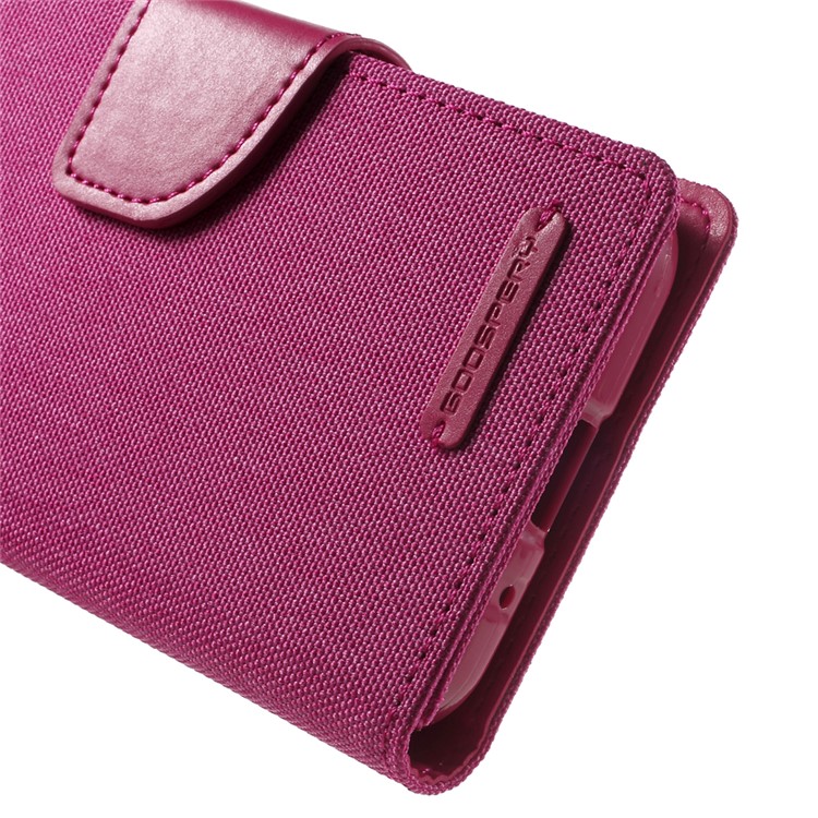 MERCURY GOOSPERY Canvas Leather Case for Samsung Galaxy Core Prime SM-G360 - Rose-6
