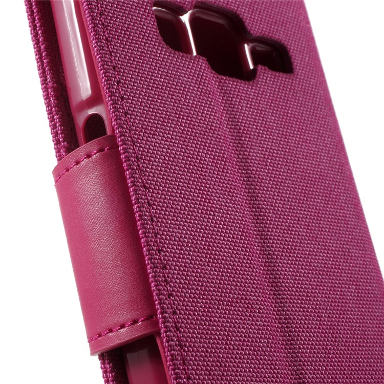 MERCURY GOOSPERY Canvas Leather Case for Samsung Galaxy Core Prime SM-G360 - Rose-7