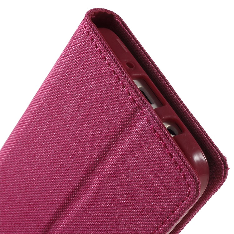 MERCURY GOOSPERY Canvas Leather Stand Cover for Samsung Galaxy A3 SM-A300F - Rose-10