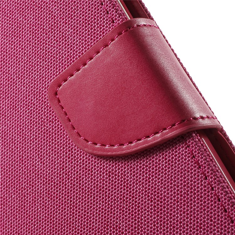 MERCURY GOOSPERY Canvas Leather Stand Cover for Samsung Galaxy A3 SM-A300F - Rose-9
