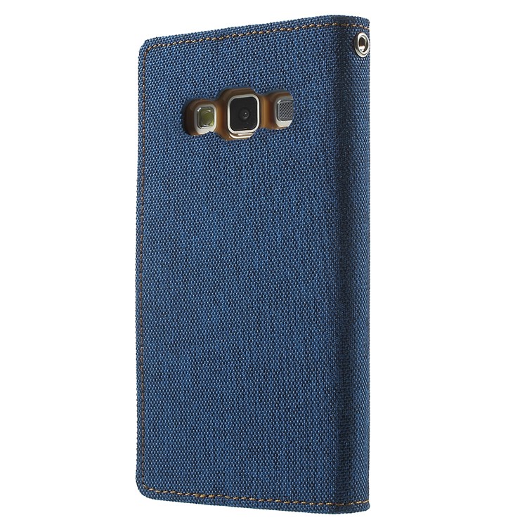 MERCURY GOOSPERY Canvas Leather Cover Case for Samsung Galaxy A3 SM-A300F - Baby Blue-2
