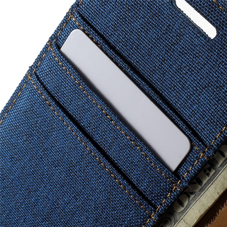 MERCURY GOOSPERY Canvas Leather Cover Case for Samsung Galaxy A3 SM-A300F - Baby Blue-7