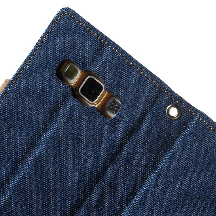 MERCURY GOOSPERY Canvas Leather Cover Case for Samsung Galaxy A3 SM-A300F - Baby Blue-8
