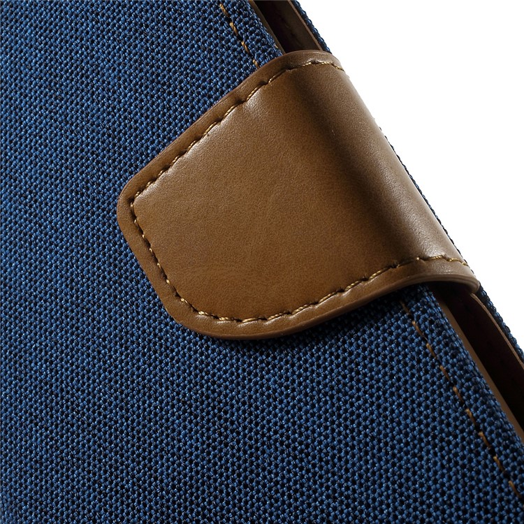 MERCURY GOOSPERY Canvas Leather Cover Case for Samsung Galaxy A3 SM-A300F - Baby Blue-9