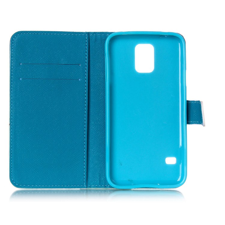 Wallet Leather Case for Samsung Galaxy S5 G900 / S5 Neo - Flying Dandelion-6