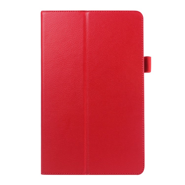 Litchi Skin Leather Stand Case Cover for Samsung Galaxy Tab E 9.6 T560 - Red-2